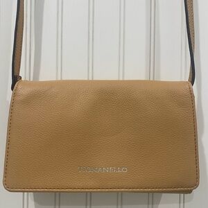 NWOT Tignanello Slim Cellphone Crossbody Leather; color: Honey Tan